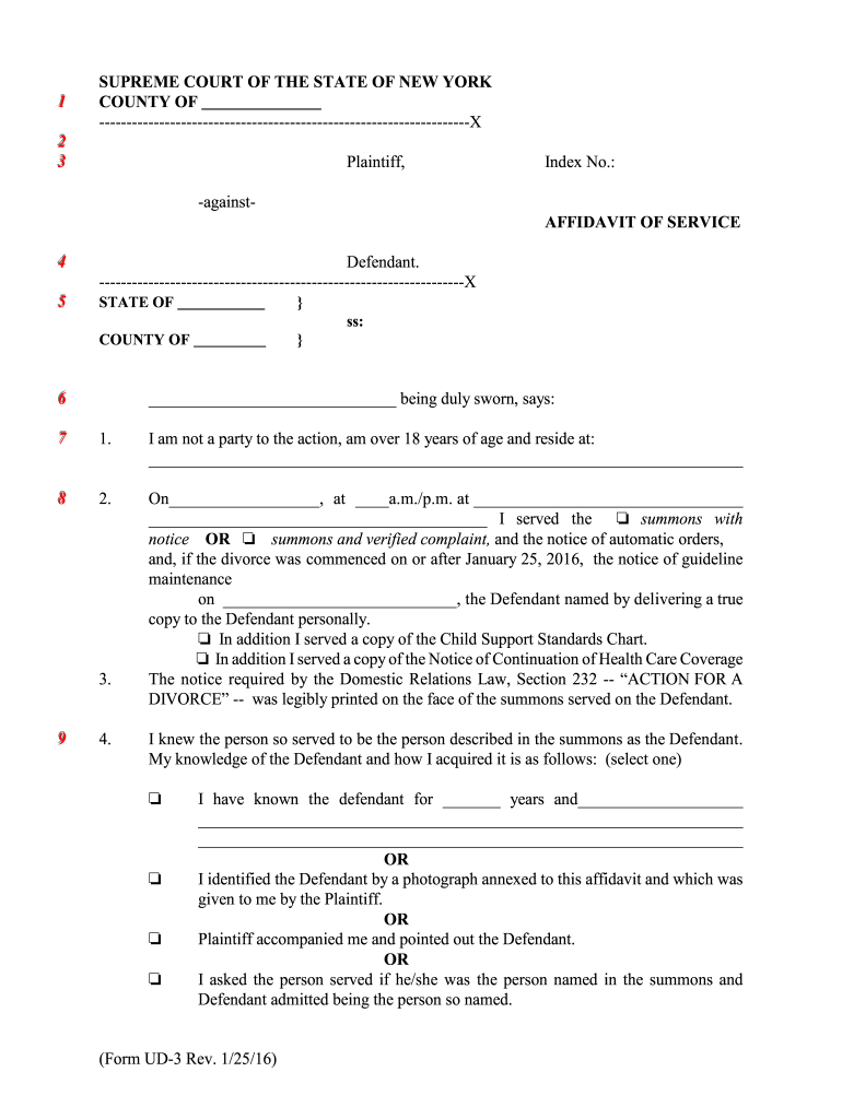 2016 2021 Form NY UD 3 Fill Online Printable Fillable Blank PdfFiller