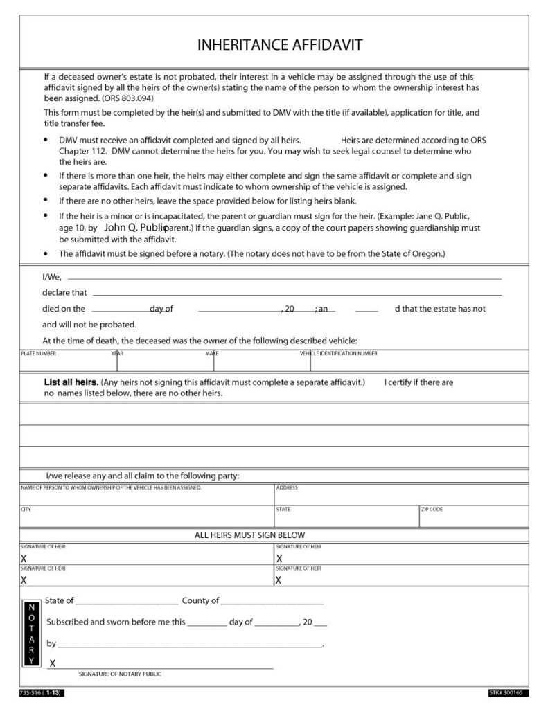 48 Sample Affidavit Forms Templates Affidavit Of Support Form 