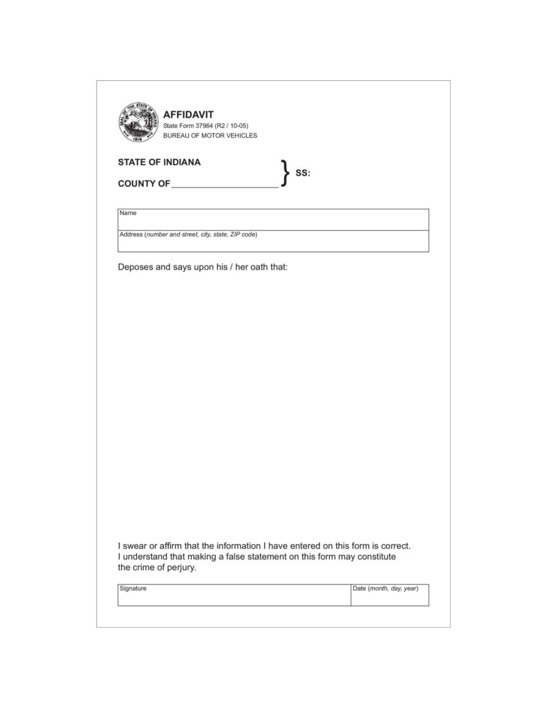 48 Sample Affidavit Forms Templates Affidavit Of Support Form 