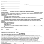 Affidavit For Summons Of Dispossessory Form Printable Pdf Download