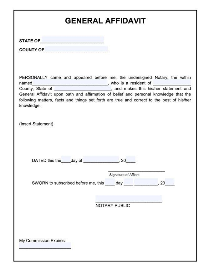 Affidavit Format Sample Google Search Document Templates Templates 