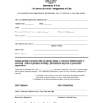 Affidavit Of Fact Template Fill Out And Sign Printable PDF Template