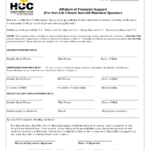 Affidavit Of Financial Support Form Houston Community College System