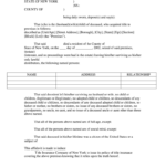 Affidavit Of Heirship New York Fill Online Printable Fillable