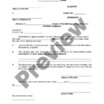 Affidavit Of Plaintiff Supporting Motion For Summary Judgment By