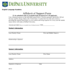 Affidavit Of Support 23 Free Templates In PDF Word Excel Download