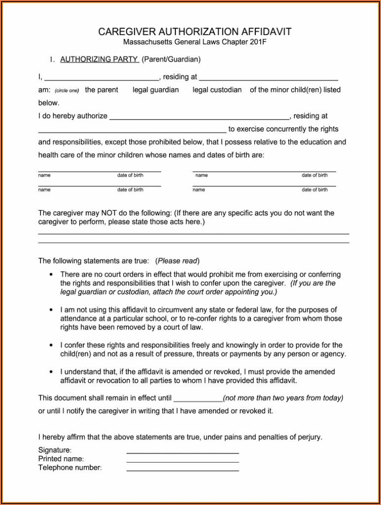 Child Care Authorization Form Texas Form Resume Examples Rg8D79R3Mq