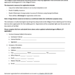 Fillable Contractor Registration Form authorized Agent Affidavit