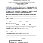 Fillable Mecklenburg County Change Of Address Notice Printable Pdf Download