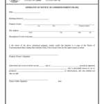 FL Affidavit Of Notice Of Commencement Filing Brevard County 2010