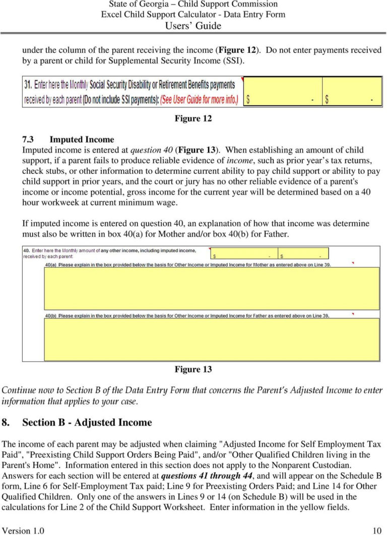 Florida Financial Affidavit Long Form Child Support 2023 