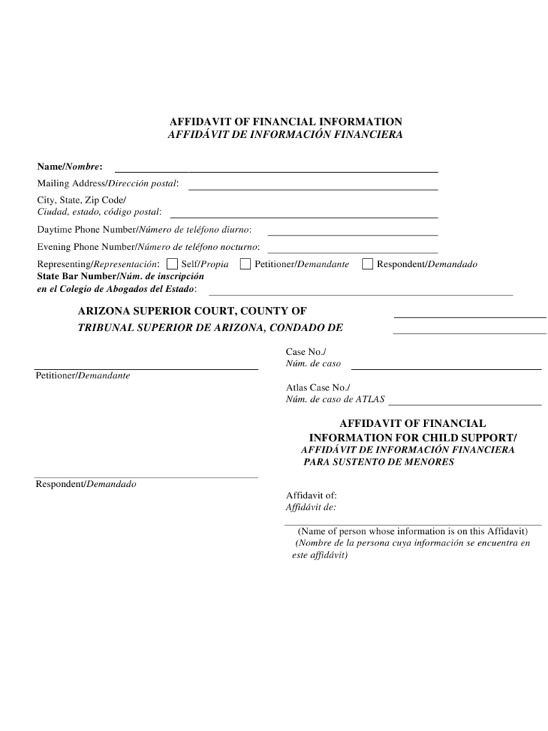 Form CSE 1171A Download Printable PDF Or Fill Online Affidavit Of 
