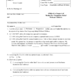 Form DIV603 Download Fillable PDF Or Fill Online Affidavit In Support