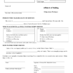 Form PRO1003 Download Printable PDF Or Fill Online Affidavit Of Mailing