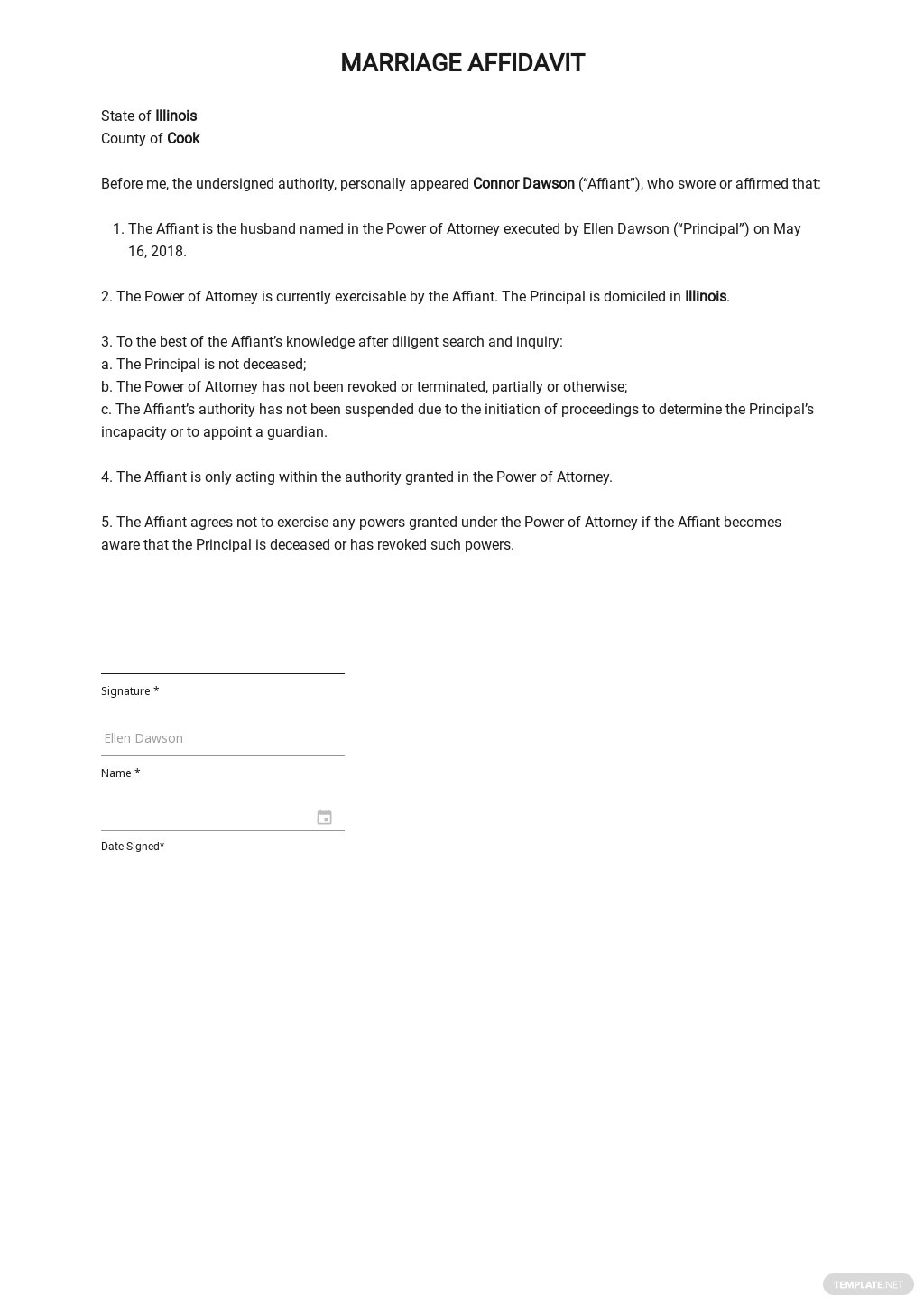 Affidavit Of Support For Marriage Immigration Form 2023