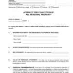 Free Arizona Small Estate Affidavit Form PDF Word Do It Yourself