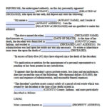 Free Indiana Affidavit Of Heirship Form PDF Word