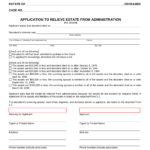 Free Ohio Small Estate Affidavit Form Application To Relieve Estate