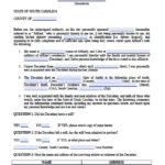 Free South Carolina Affidavit Of Heriship Form PDF Word