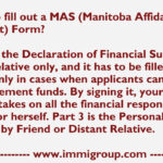 How To Fill Out A MAS Manitoba Affidavit Of Support Form YouTube