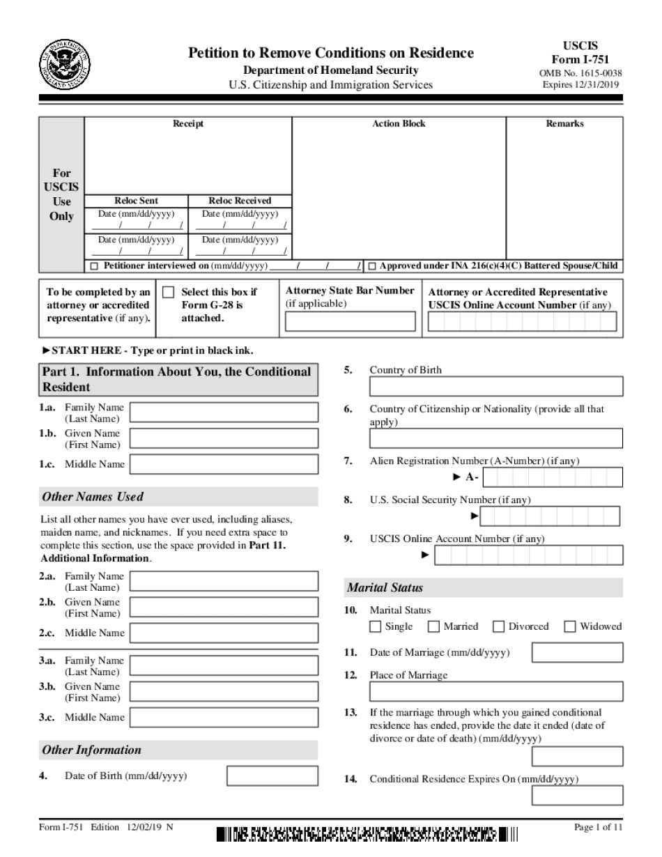 Free Affidavit Form For I751 2023