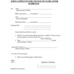 Marriage Affidavit Template Free Printable Documents After Marriage