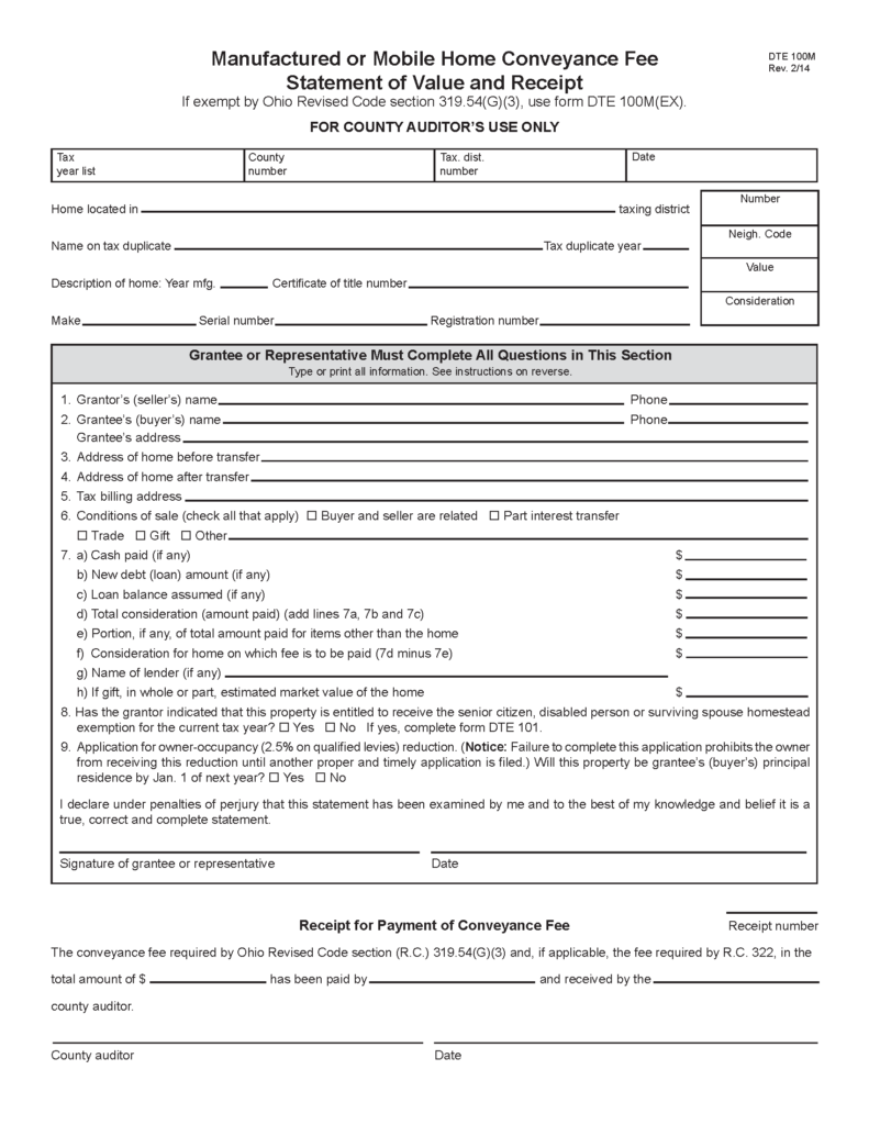 Medina County Auditor Forms