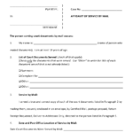 North Dakota Affidavit Of Service By Mail Download Fillable PDF