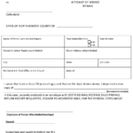North Dakota Affidavit Of Service By Mail Download Fillable PDF