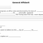 21 Free 8 Free Affidavit Form Templates Word Excel Formats