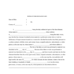 Affidavit For Mechanics Lien Ohio In Word And Pdf Formats