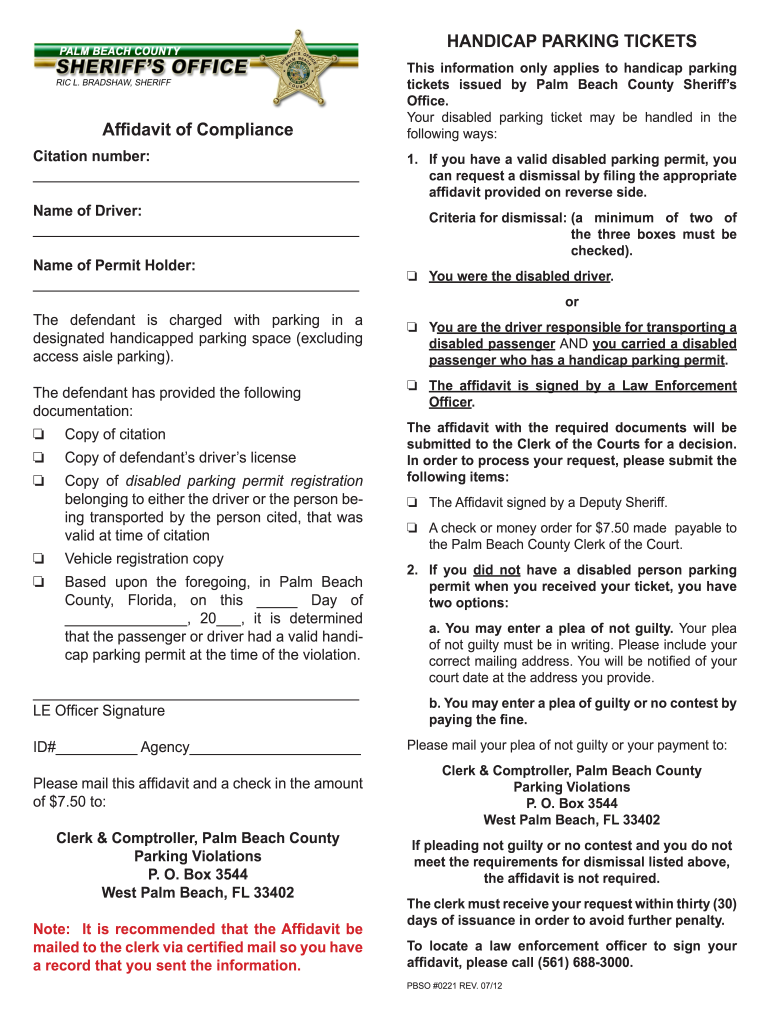 Affidavit Of Compliance Fill Out And Sign Printable PDF Template 