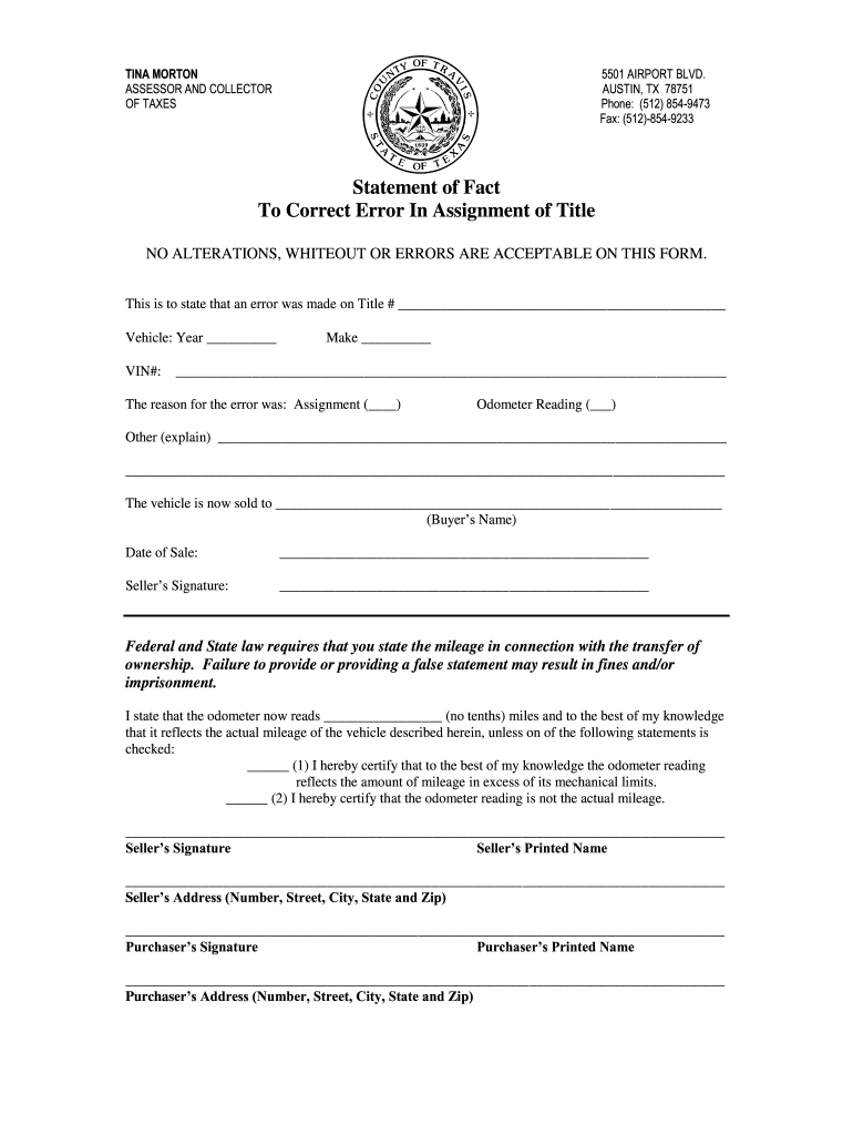 Affidavit Of Fact Template Fill Out And Sign Printable PDF Template