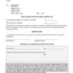 Affidavit Of Self Employment Sample Fill Online Printable Fillable