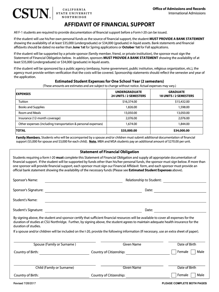 California Financial Affidavit Fill Out And Sign Printable PDF 