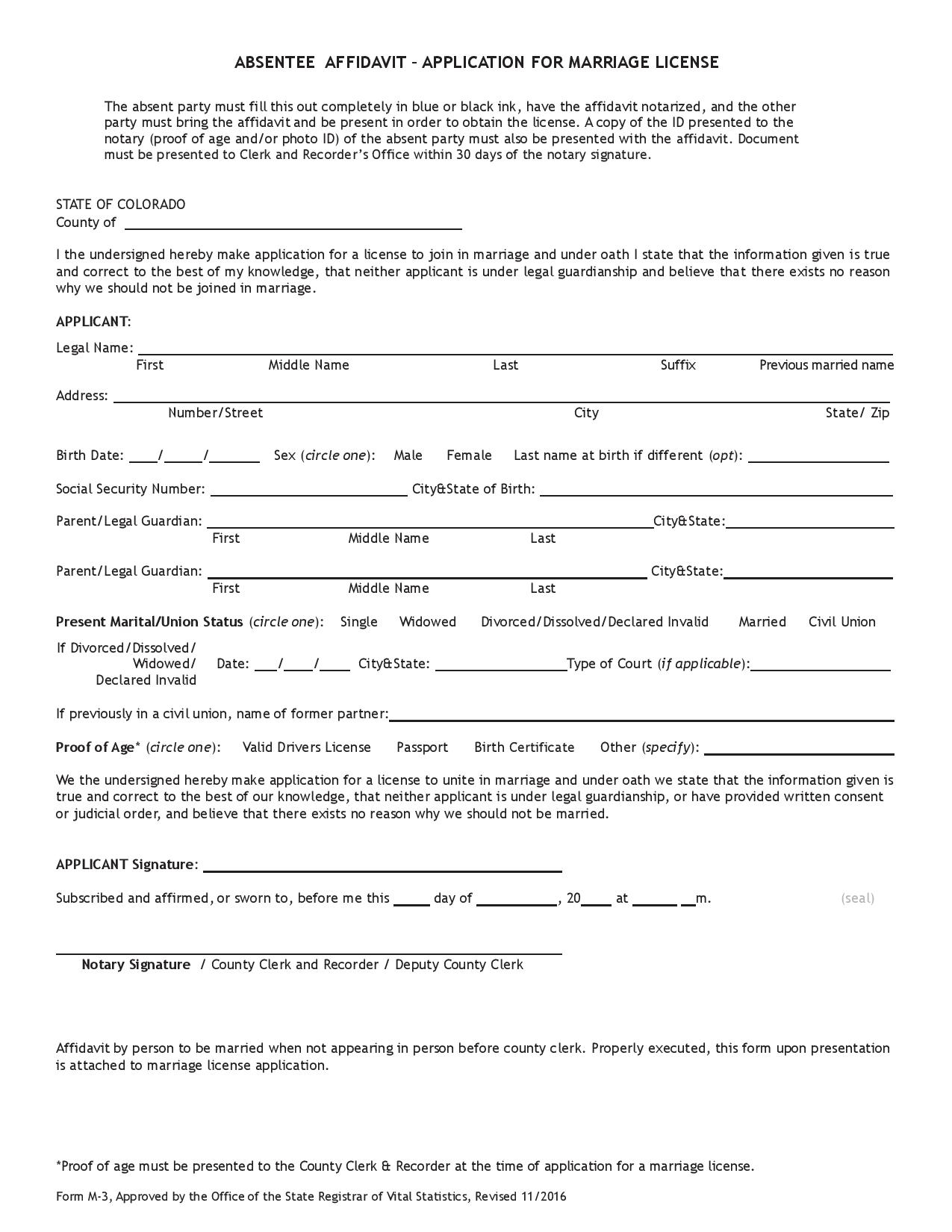 Colorado Financial Affidavit WikiForm