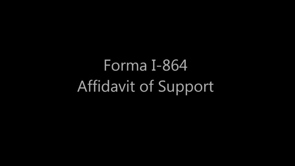 Como Llenar La Forma I 864 Affidavit Of Support YouTube