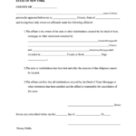 Fillable Affidavit Of Lost Note State Of New York Printable Pdf Download