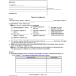 Fillable Form Ccfc189 11 09 Paternity Judgment Form St louis County