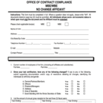 Fillable Online MBE WBE No Change Affidavit Cook County Fax Email
