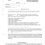 Fillable Online Nycourts Affidavit Of Defendant In Action For Divorce