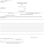 Form 4 Download Fillable PDF Or Fill Online Affidavit Ontario Canada