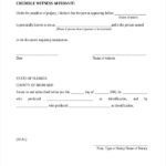 FREE 8 Witness Affidavit Form Samples In PDF MS Word