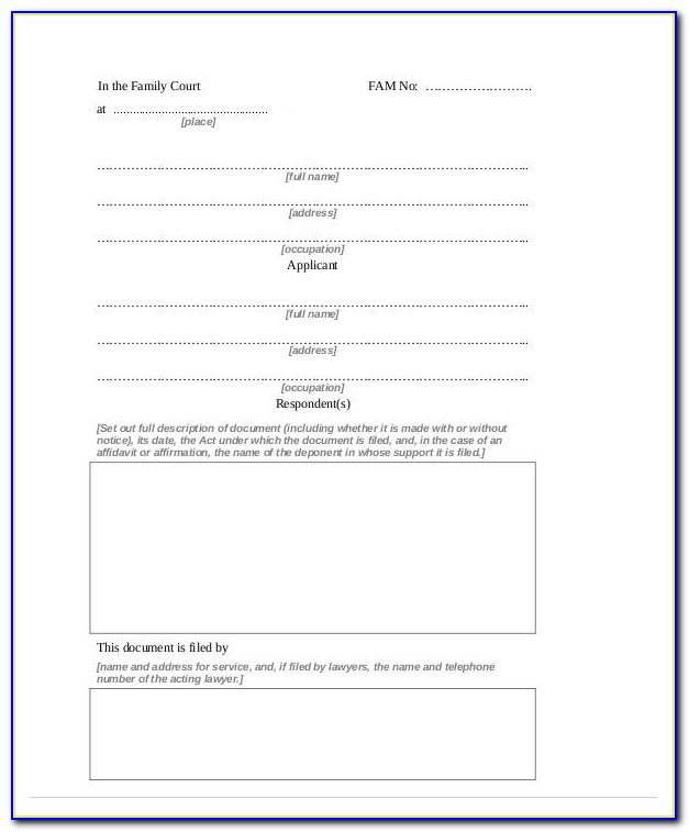 Free General Affidavit Form Download South Africa