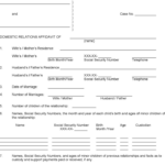 Free Kansas Domestic Relations Affidavit Form PDF 212KB 6 Page s