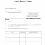 Free New Jersey Small Estate Affidavit Form Affidavit Of Assets And