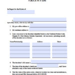 Free New Mexico Small Estate Affidavit Form PDF Word