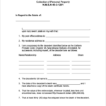 Free New Mexico Small Estate Affidavit Form PDF WORD RTF