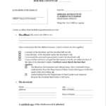 Free Oregon Small Estate Affidavit Form PDF