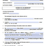 Free Tennessee Small Estate Affidavit Form PDF Word